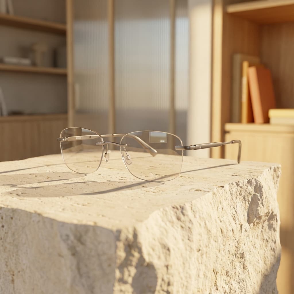 Smart Reading Glasses in use